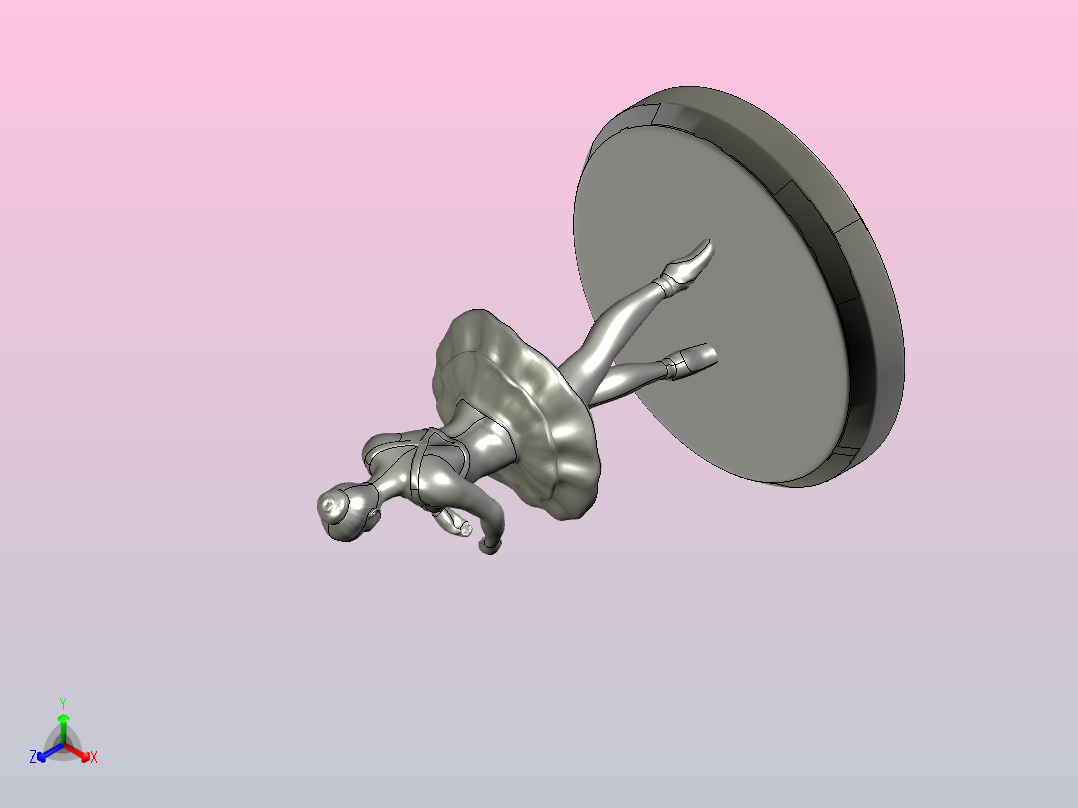 芭蕾舞女演员主视图