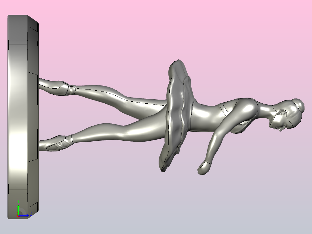 芭蕾舞女演员左视图