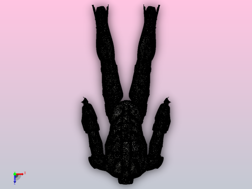 钢铁侠MK 3套装3D扫描俯视缩略图