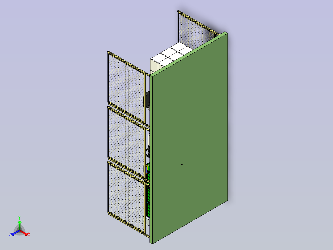 自动化装箱与称重生产线设计正等轴测图
