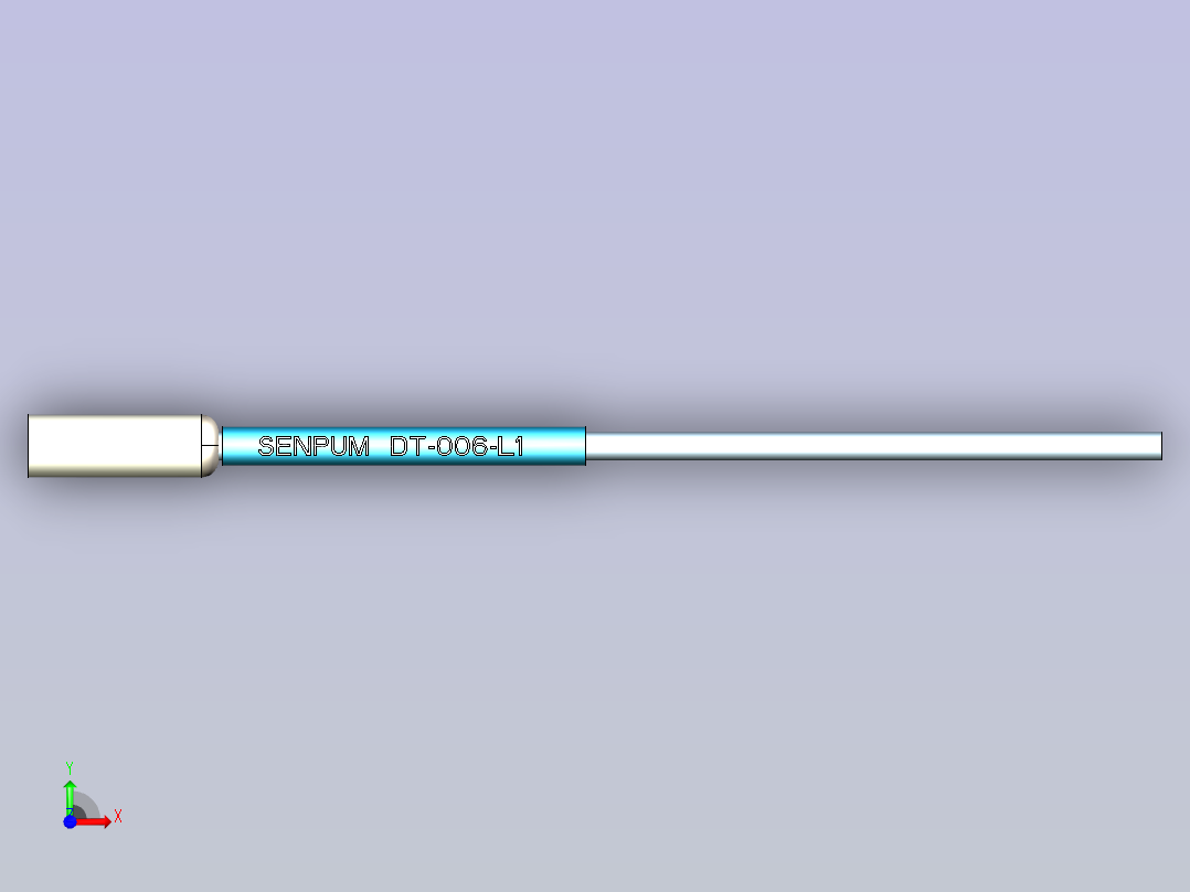 深浦接近传感器 dt-006 3d前视图