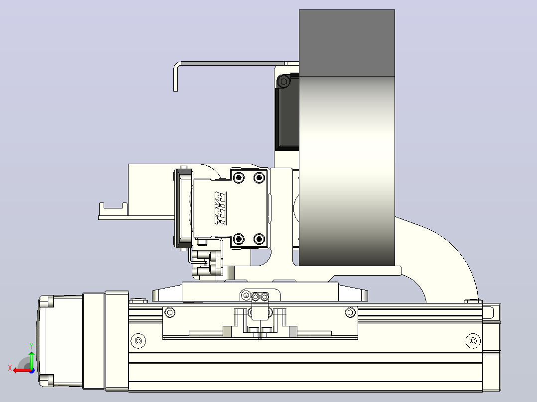 XYGT210-A4-50-100-M-C-0001丝杆模组 XY悬臂 负载2-5KG 内嵌式 XYGT210-A4 替换TOYO直线模组后视图