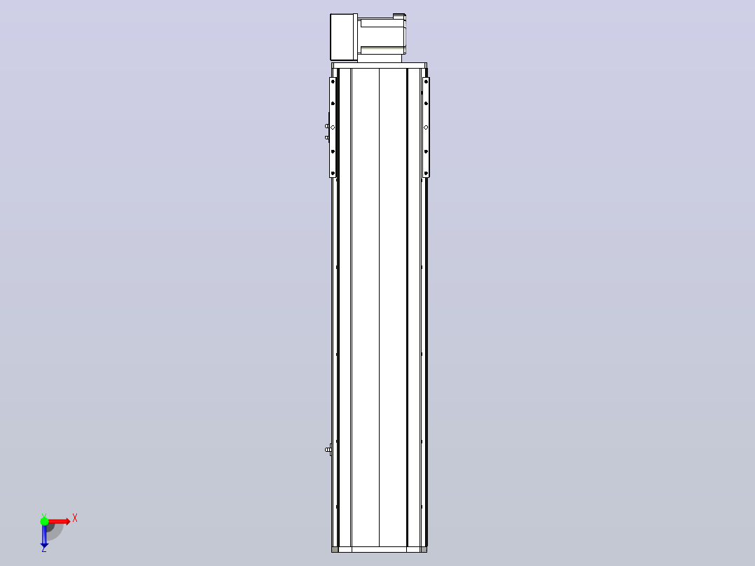 MTB22M标准皮带滑台[MTB22M-L40-750-RU-P75-C3]俯视图