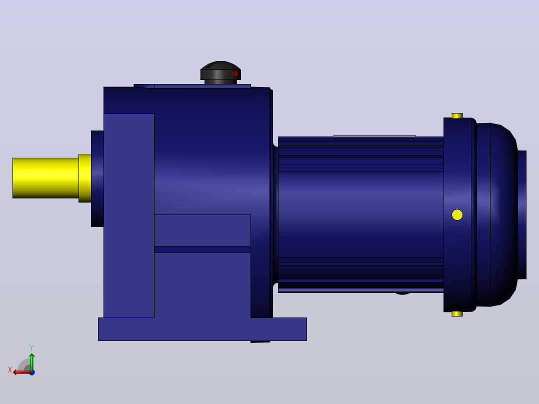 GH17-2200W40型电机后视图