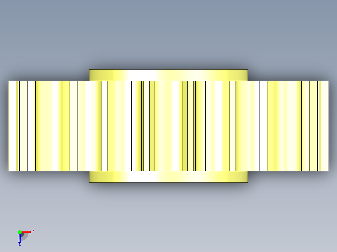 JS 812-23T-R25-C1 SS812系列机加工主动轮俯视图