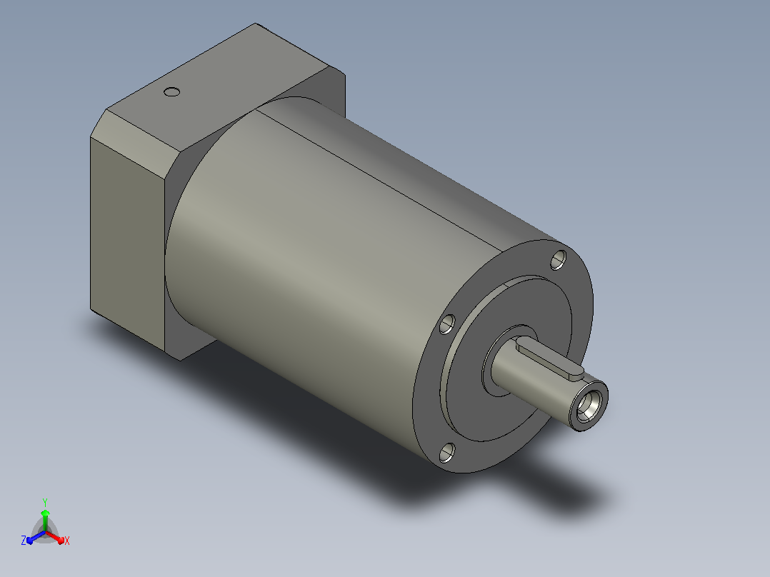 间隙减速器gearbox_gbx120009k_gbk_120_070_2_f主视图