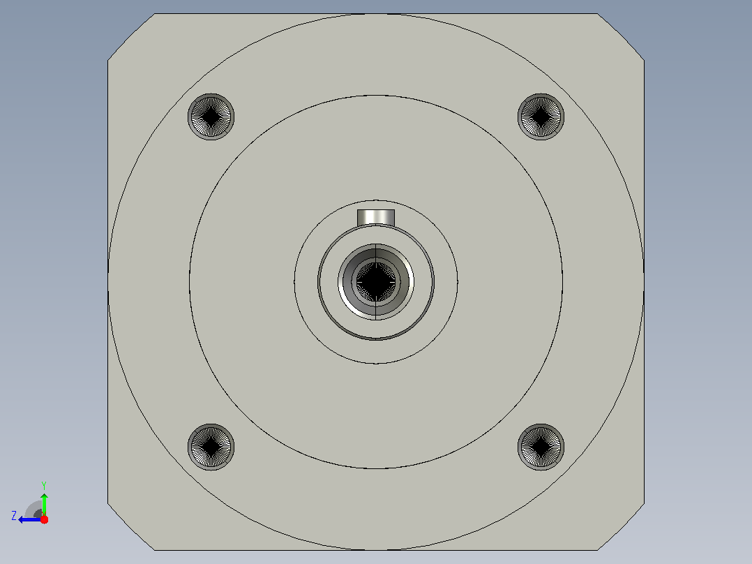 间隙减速器gearbox_gbx120009k_gbk_120_070_2_f右视图