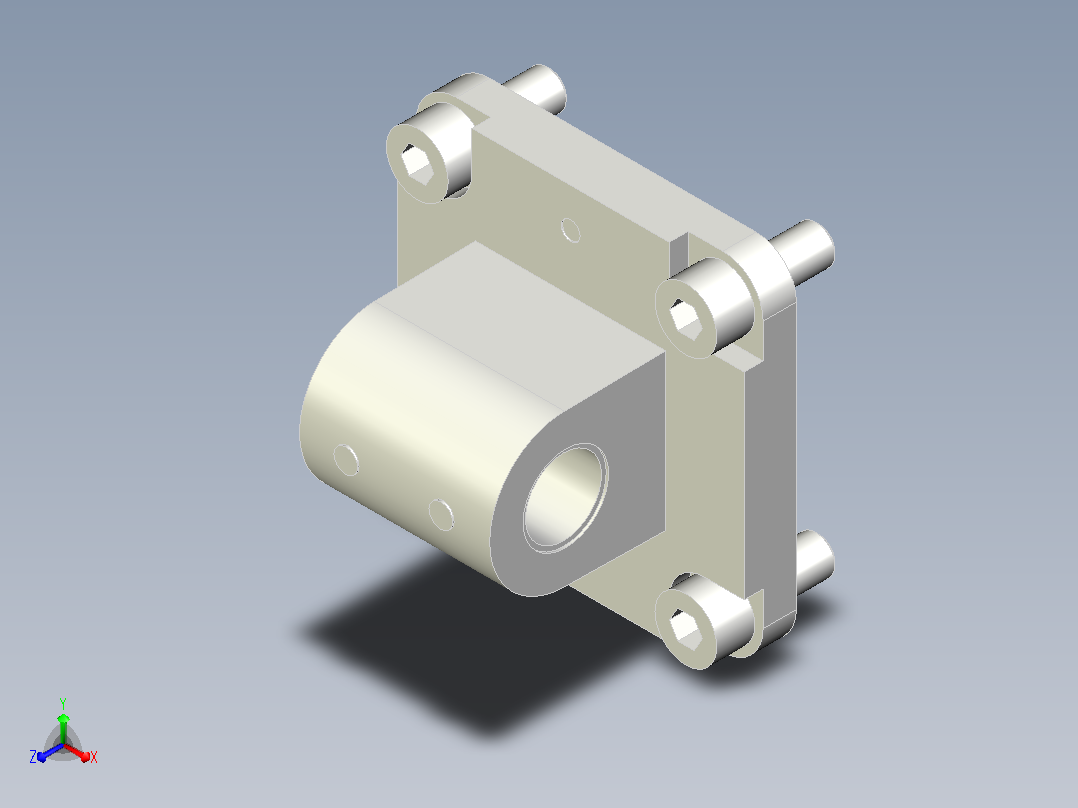 Aventics Gegenlager MP2 1827020086”反向轴承主视图