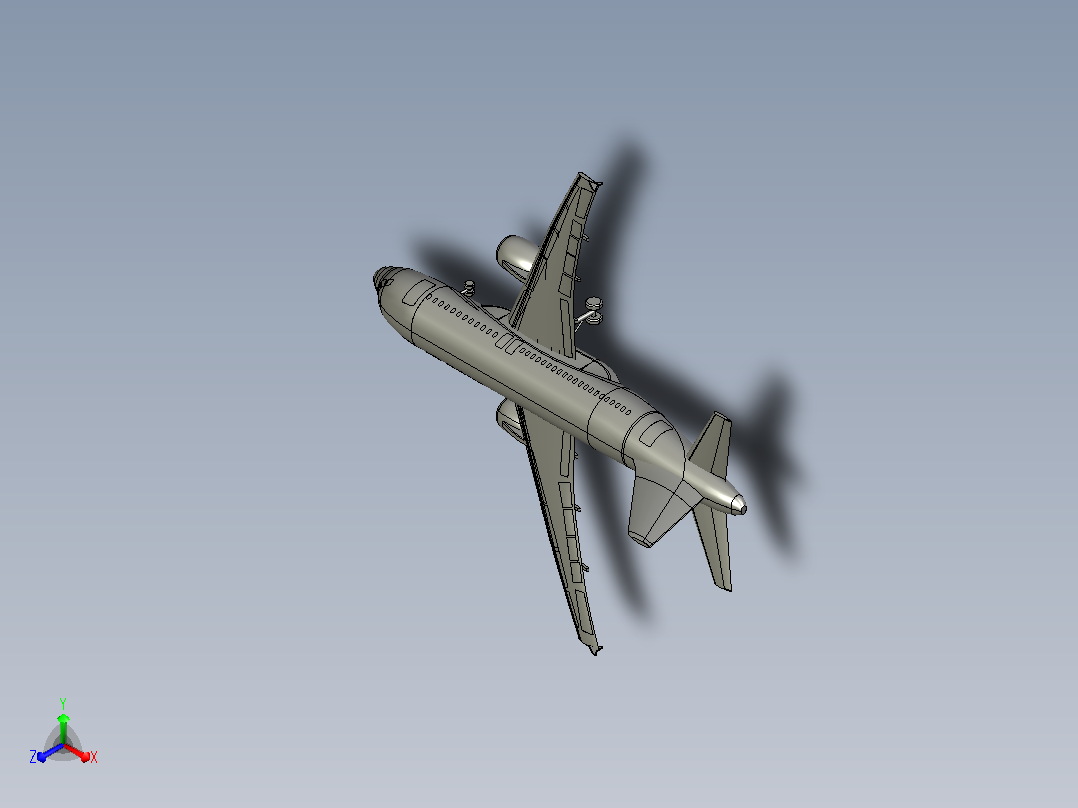 Airbus A319飞机设计主视图