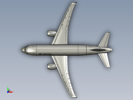 Airbus A319飞机设计前视缩略图