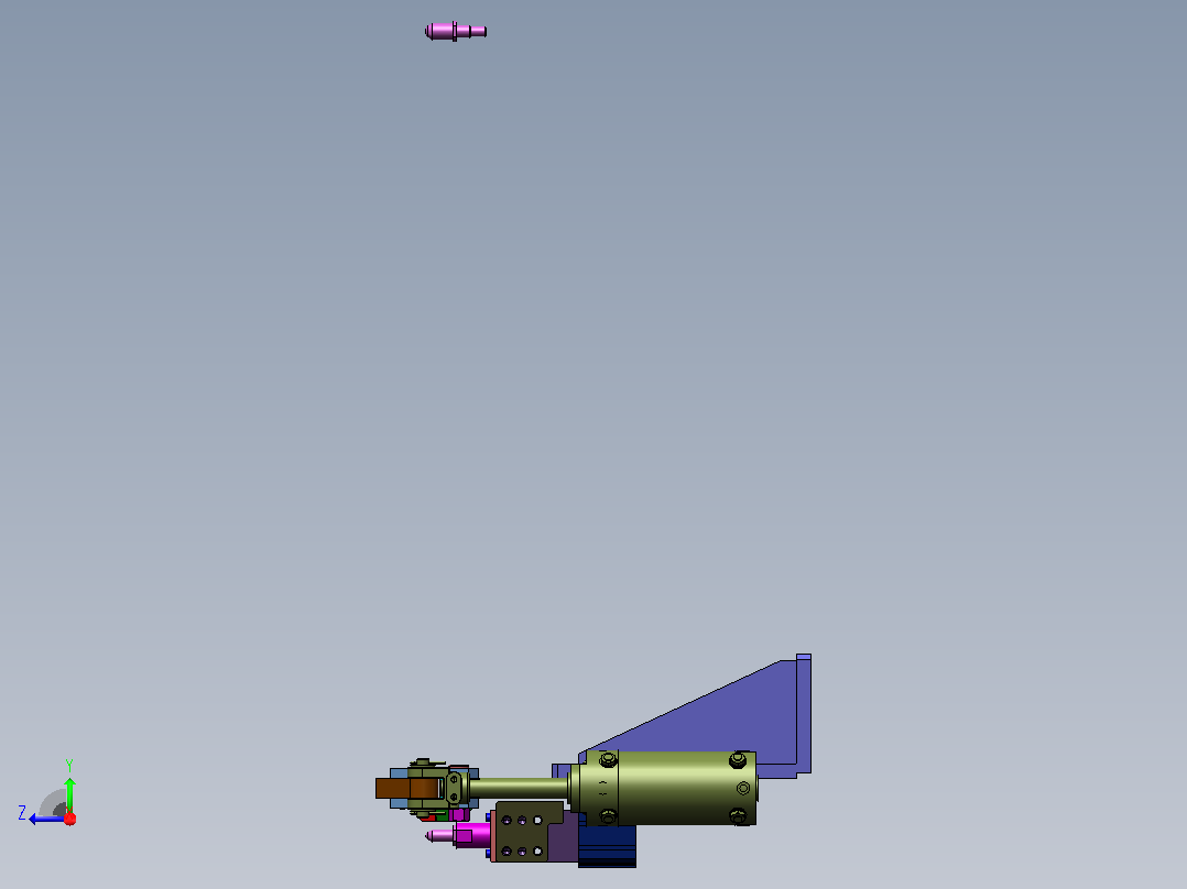 3定位压紧插销机构右视图