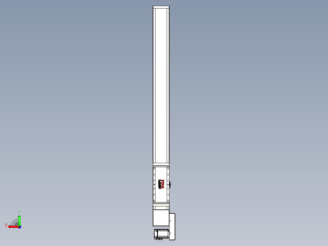 伺服电机集成皮带传动直线执行器TPA-OCB-140-256-L1150-MR-P75-N3后视图