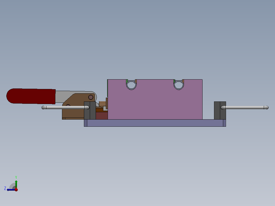 015BPC机夹具（sw18可编辑+工程图+bom）右视图