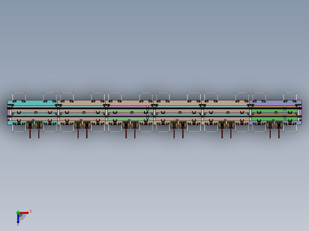 015BPC机夹具（sw18可编辑+工程图+bom）俯视图