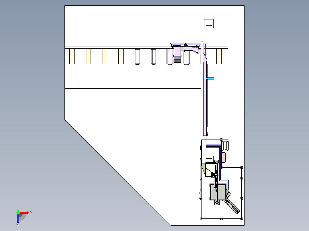 自动化设备3俯视图