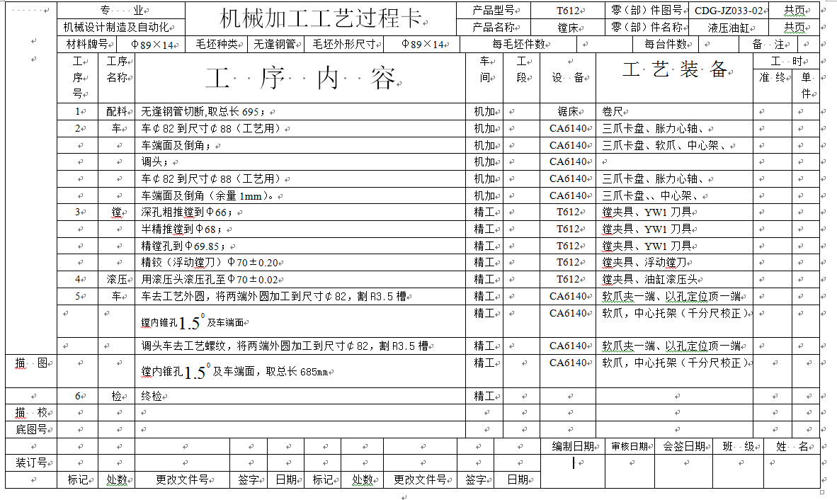 机械毕业设计-0074-工艺夹具-套筒加工工艺及（镗孔）夹具设计
