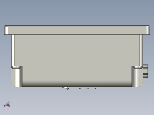 分布放射磁控管放大器3D模型右视缩略图