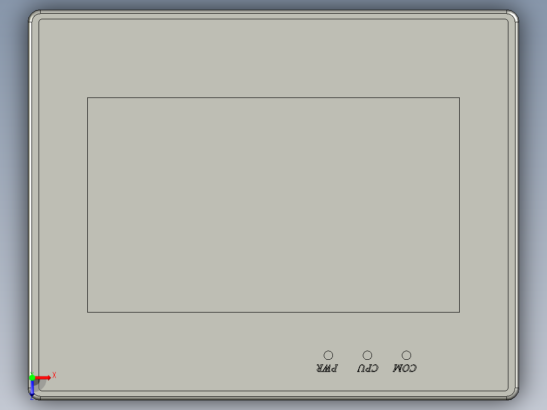 分布放射磁控管放大器3D模型俯视图