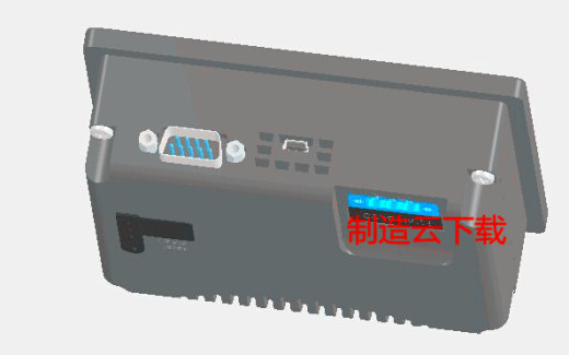 分布放射磁控管放大器3D模型缩略图