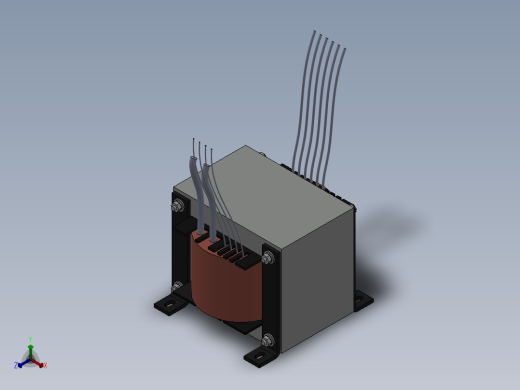 变压器正等轴测缩略图