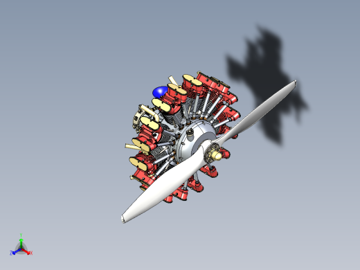 2_Olsryd9缸星型赖特的J-5旋风发动机