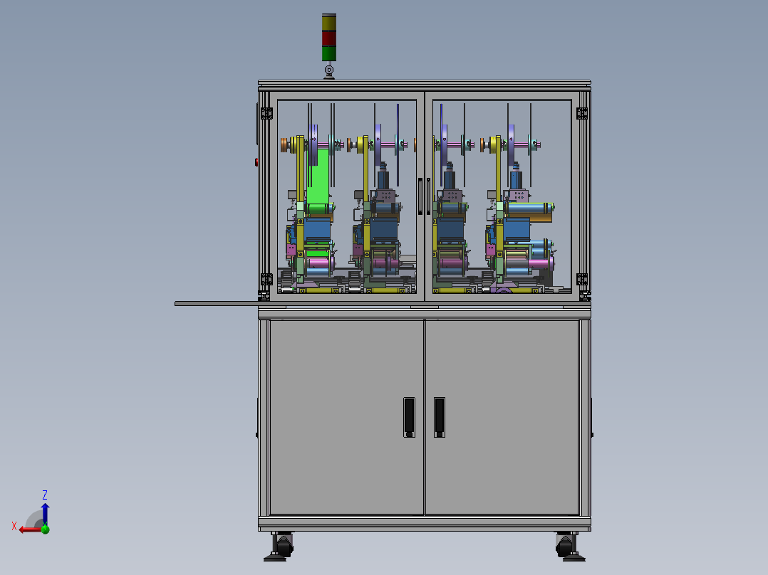 自动化4工位贴标机