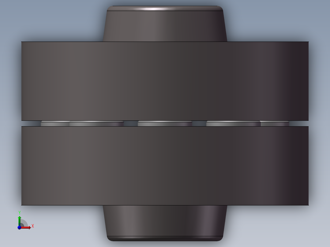 双膜片联轴器前视图