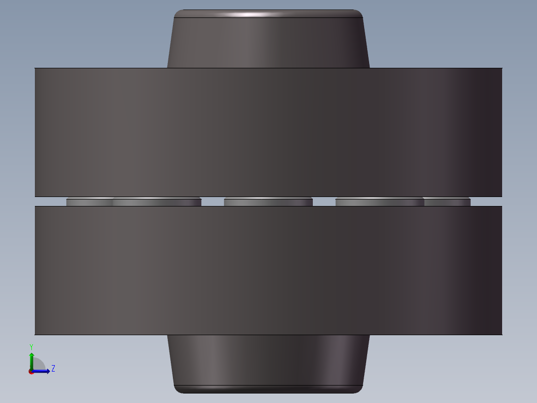 双膜片联轴器左视图