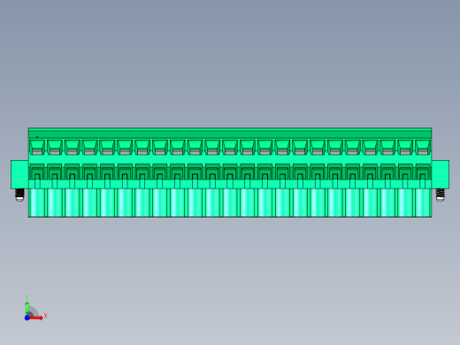 DEGSON 2EDG（M） 系列 5.0mm 螺丝锁紧可插拔接线端子组-2EDGKLM-5.0-23P-14-00AH前视缩略图