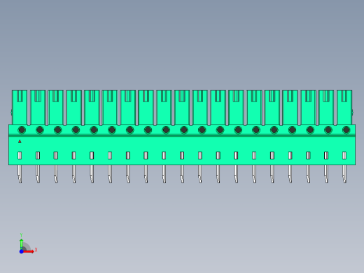 DEGSON 15EDG 系列 3.5mm 插拔式接线端子 FullPack-15EDGB-3.5-19P-14-00AH前视缩略图