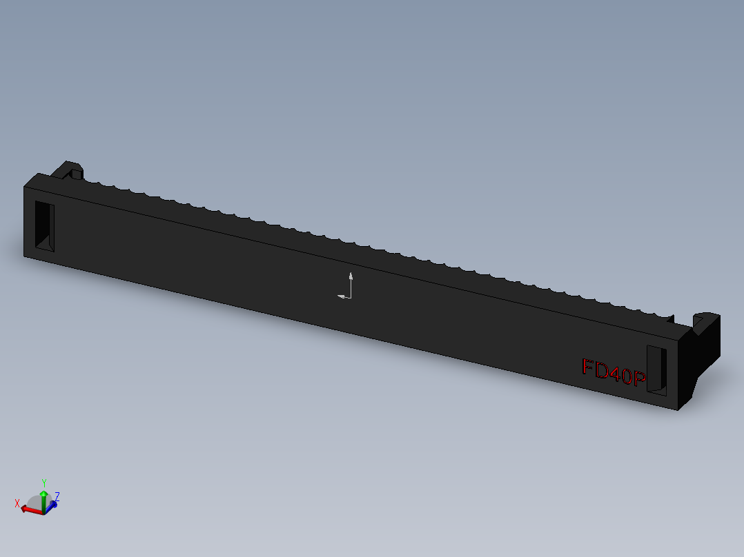 FDC-40 ( DS1018-2.54-40L )主视图