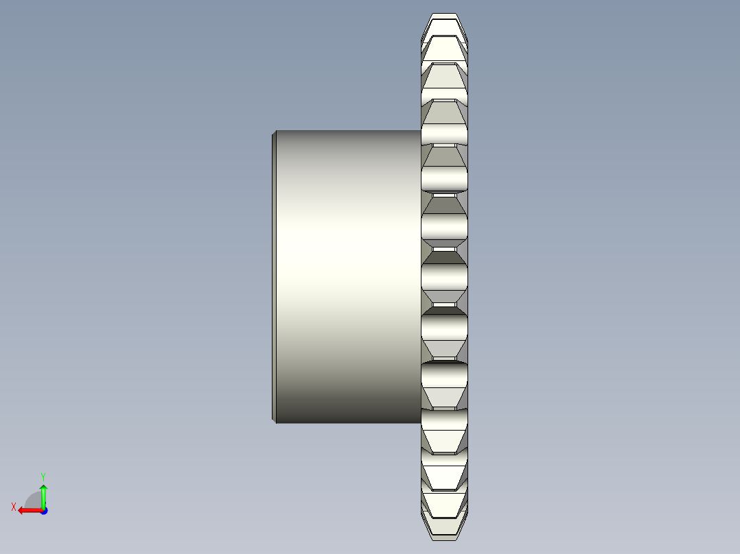 链轮-Sprocket_30-44-75-50_12-Y0后视图