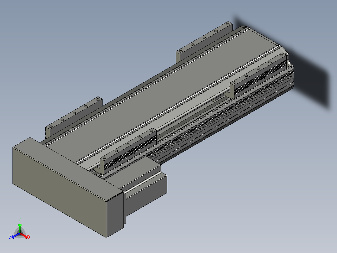 直线模组LHA170-S350-L设计图纸主视图