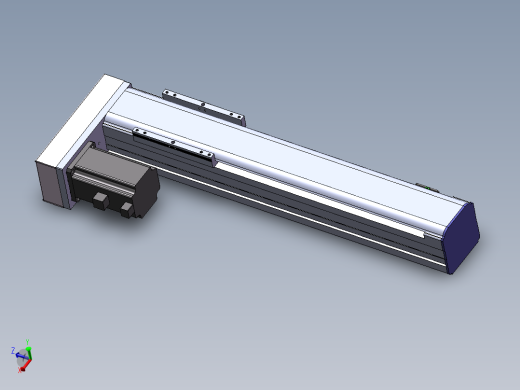 电动滑台模组SDM75左折模型 -（加长滑台）