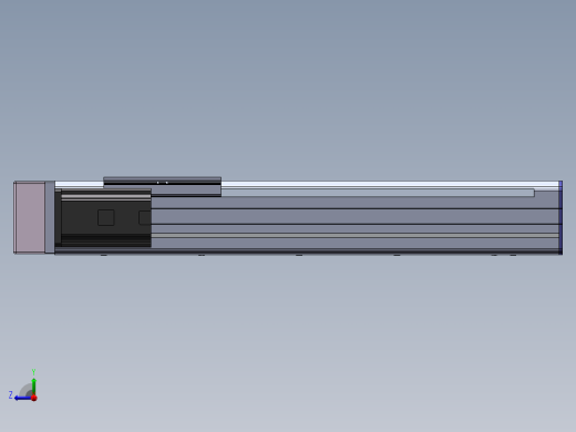 电动滑台模组SDM75左折模型 -（加长滑台）右视缩略图