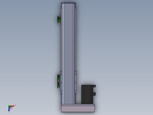 电动滑台模组SDM75左折模型 -（加长滑台）俯视缩略图