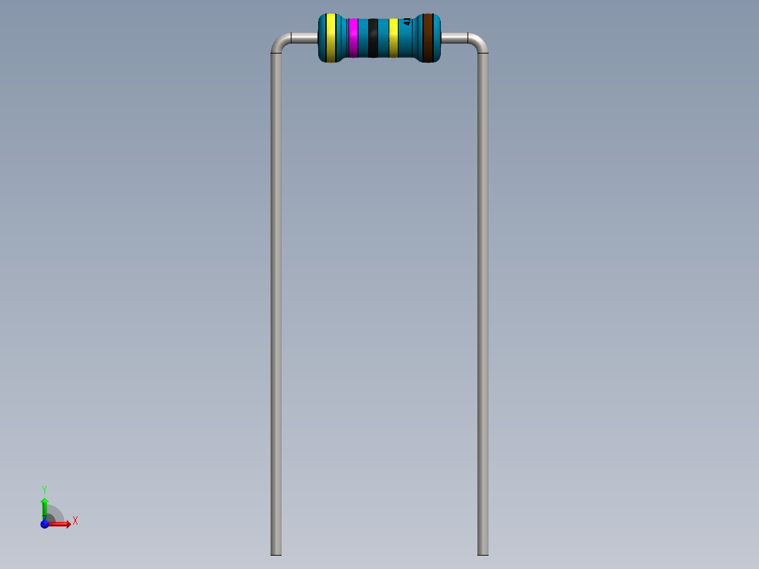 电容器 二极管 电阻器-Resistor 4.7M Ohm Blue前视图