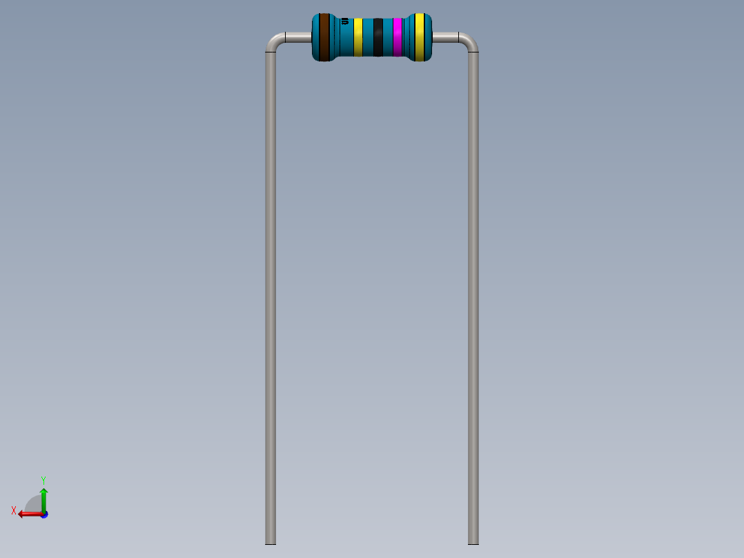 电容器 二极管 电阻器-Resistor 4.7M Ohm Blue后视图