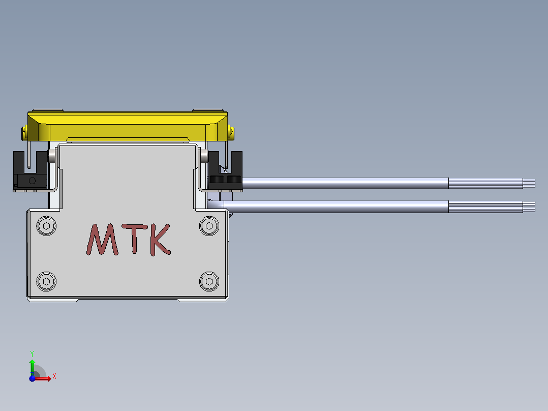 GTH内嵌丝杆全封闭GTH8-60步进前视图