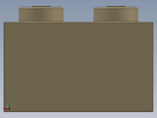 乐高套装 4421基本积木-4114306 - 3003 Brick Yellow - Tan Brick 2 x 2.SLDPRT后视缩略图