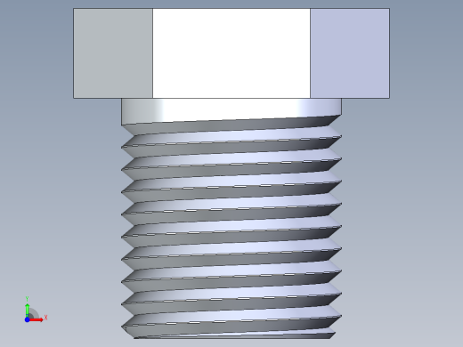 CPVC管件22-Sch80_Plug_MPT_9850-002_0.25in前视缩略图