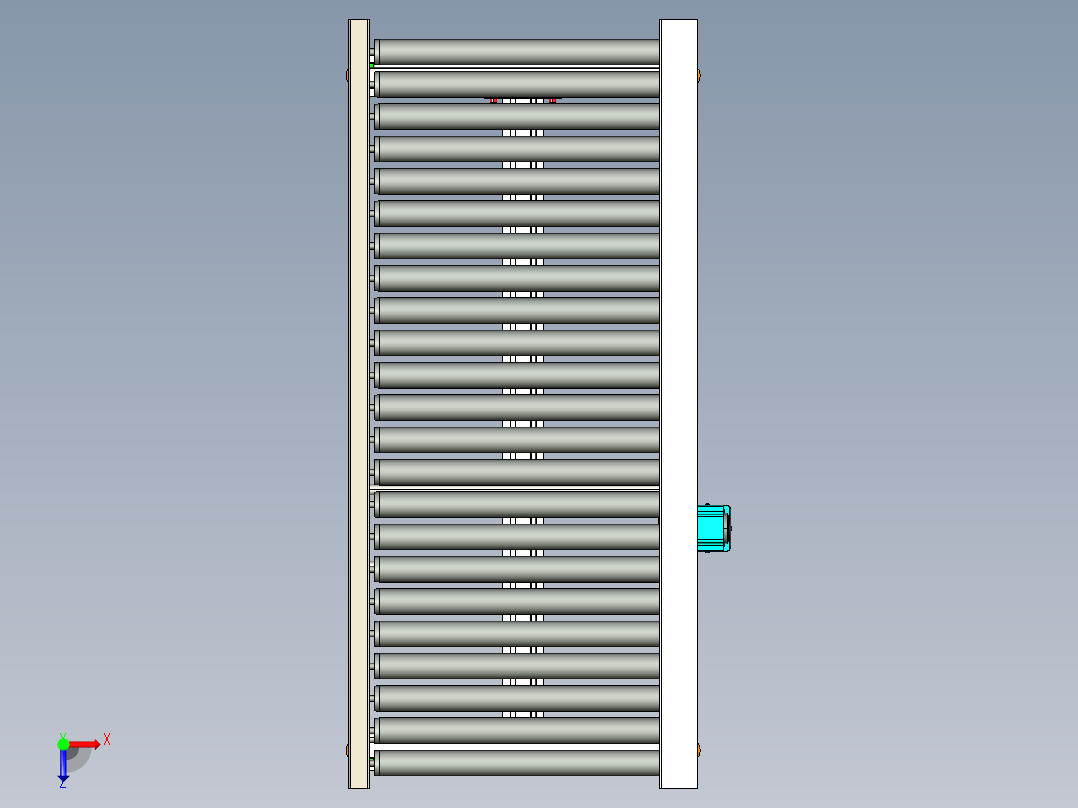 LE-多楔带滚筒输送线俯视图