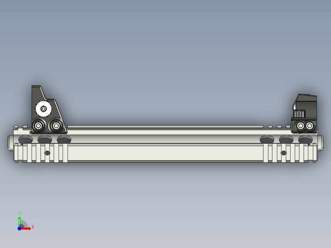 3D打印模型 - 弩类配件前视图