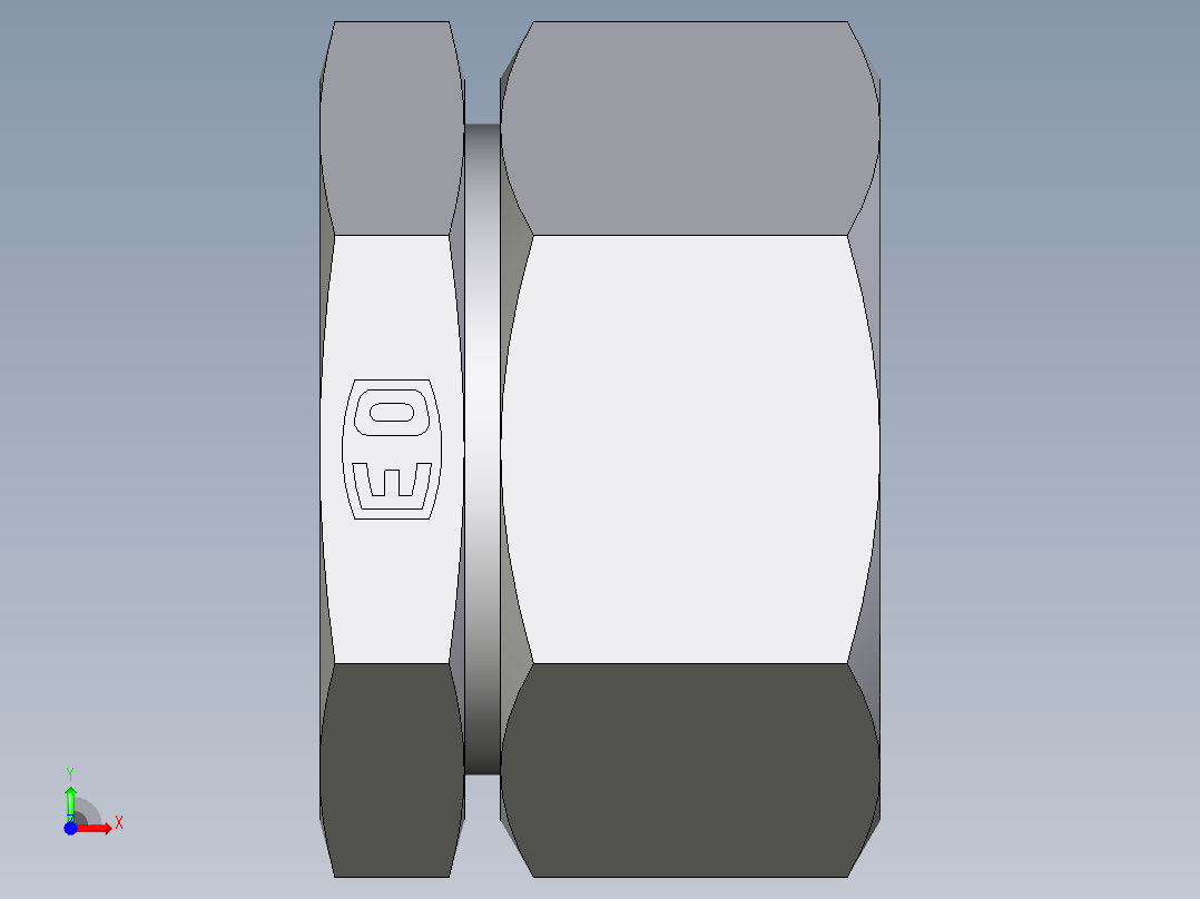 卡套式工业通用硬管接头EO_Blanking_plug_for_tube_ends_ROV28ZLCF前视图