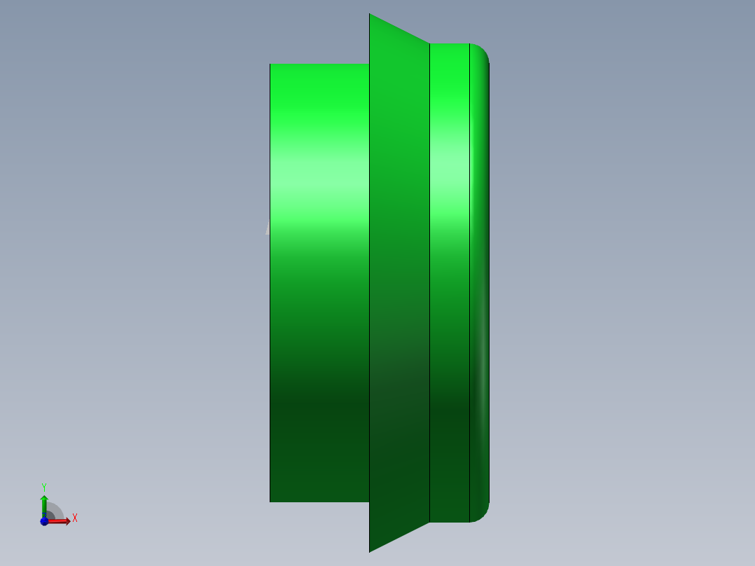 绿色开关按键前视图