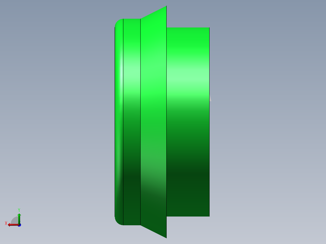 绿色开关按键后视图