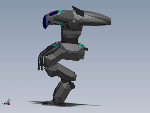 War Robots Raven 突击型机甲简易模型