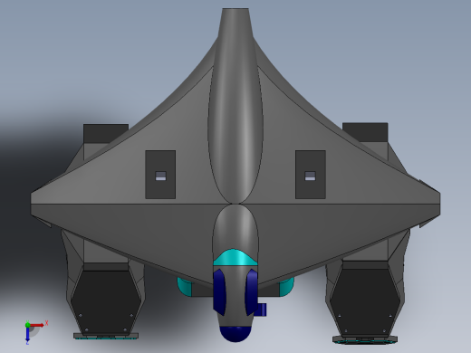 War Robots Raven 突击型机甲简易模型俯视缩略图