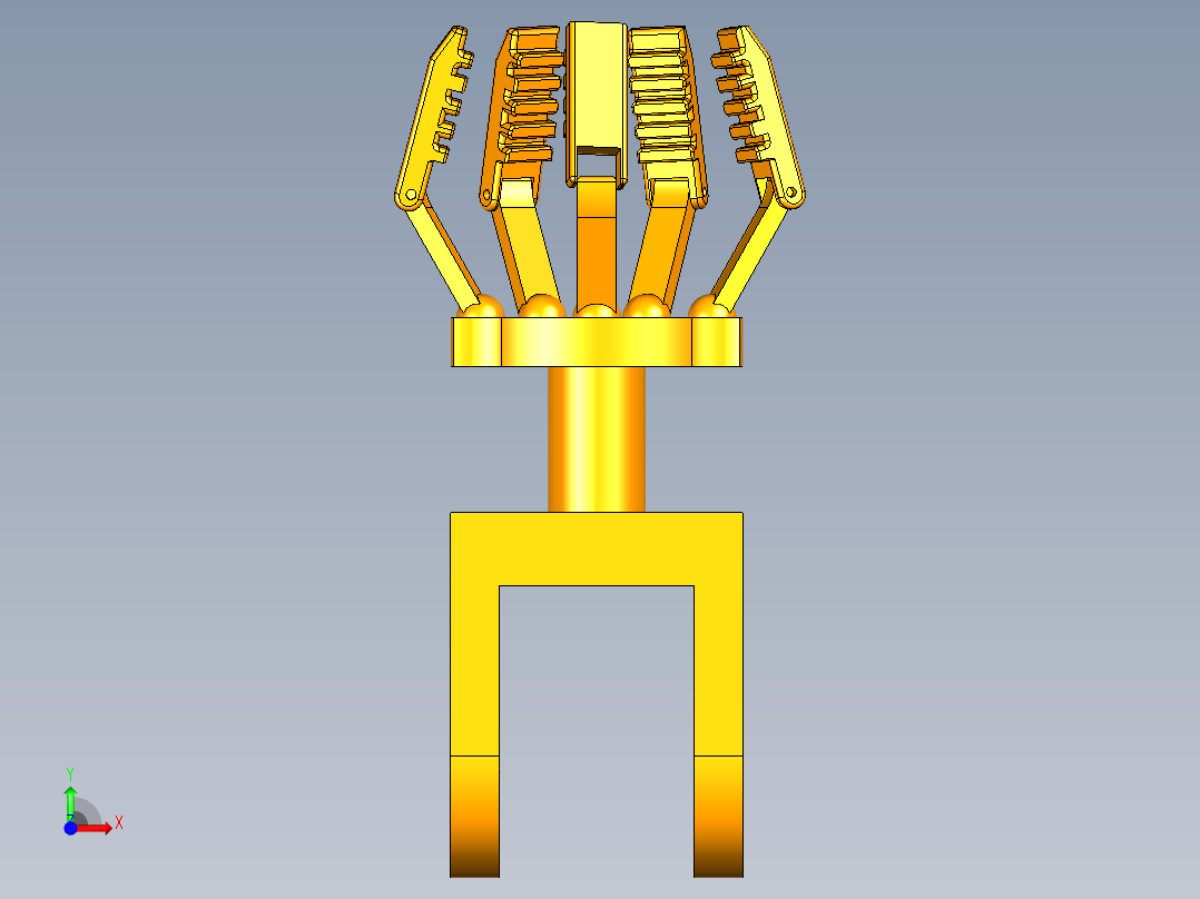 全自动机械手采摘车前视图