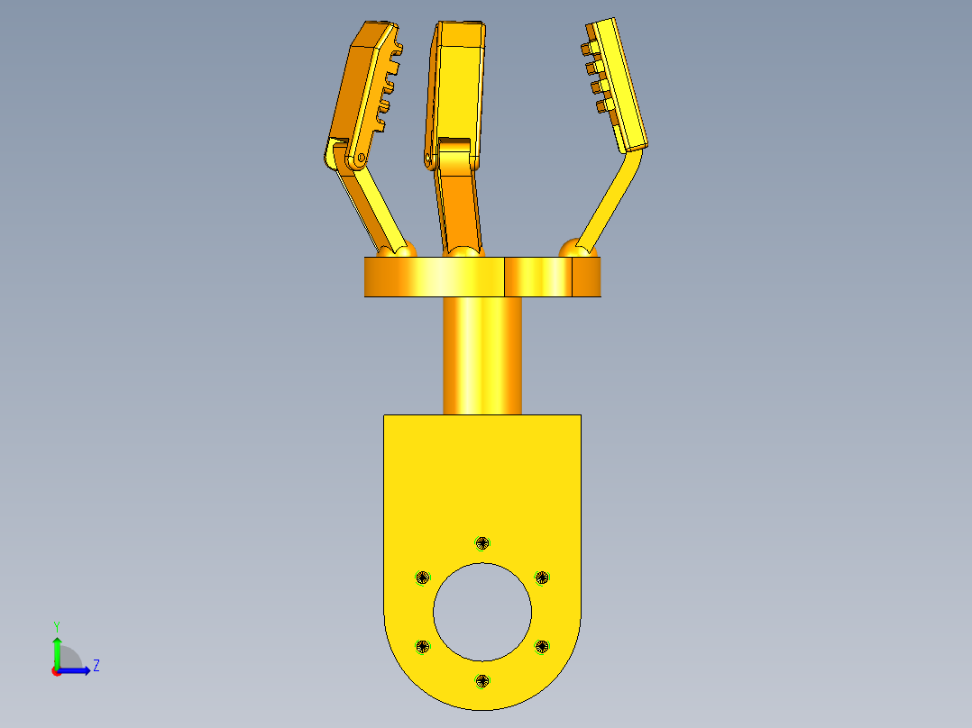 全自动机械手采摘车左视图